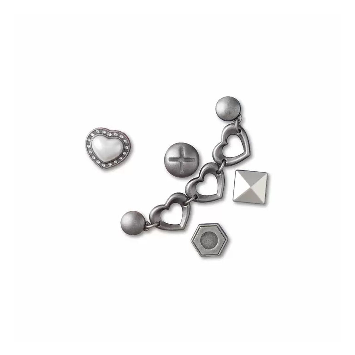 Jibbitz Crocs Silver Romantic 5 Piezas